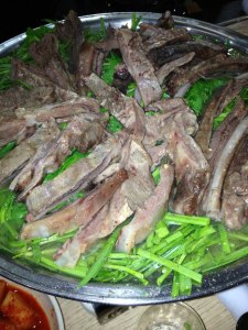 dog, the other red meat.