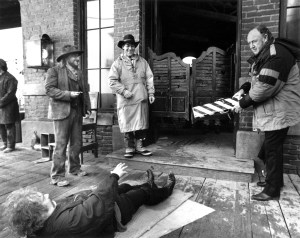 on set of Quick & the Dead